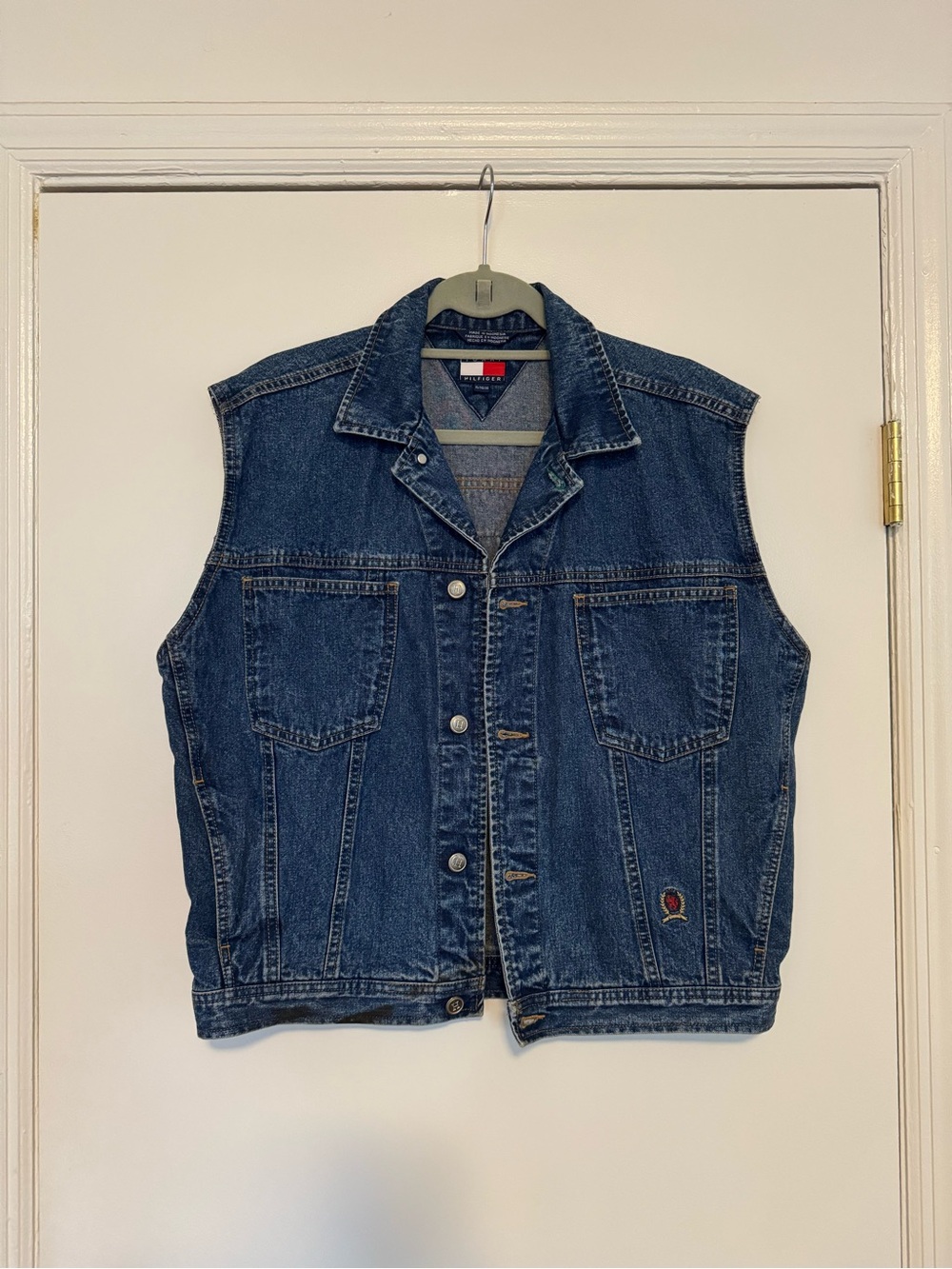 Vintage 90s/Y2K Tommy Hilfiger Denim Trucker Vest